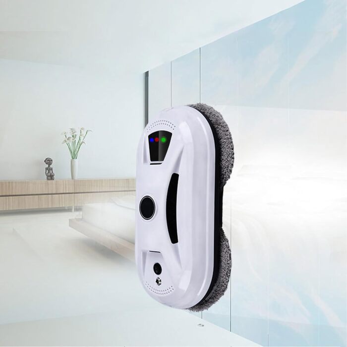 Робот для миття вікон з автоматичним струменем води, 5600 Па, для гладких поверхонь, з пультом дистанційного керування, з 10 мітками для миття