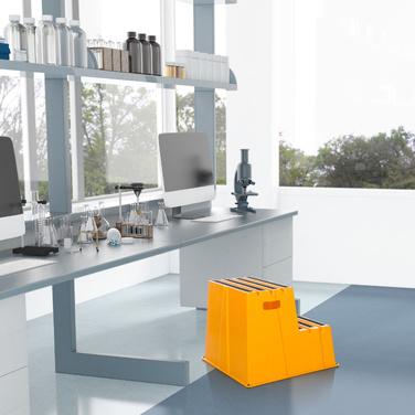 Ступенева підставка TIO-E2, пластик, жовта, hjh OFFICE