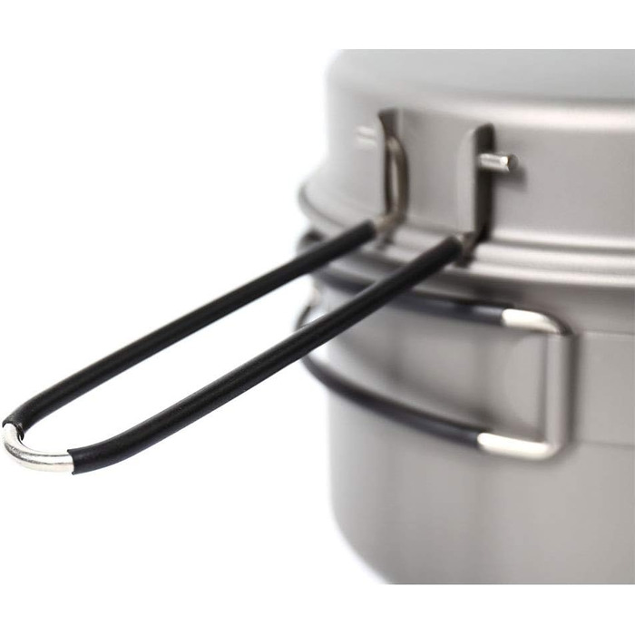 TOAKS Titan: Набір посуду для кемпінгу та хакінгів (1350мл) - сковорода, каструля, миска