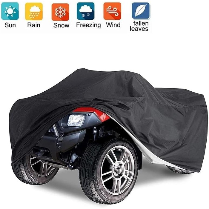 Захисний чохол для квадроцикла ANFTOP Tarpaulin ATV XXL 220х98х106 см чорний