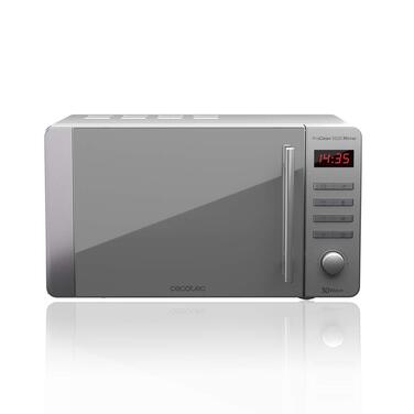 Мікрохвильова піч Cecotec Pro Clean 5020 Mirror 20л, 700 Вт, нержавіюча сталь, LCD дисплей, 8 програм, 3D Wave, функція Ready 2 Clean