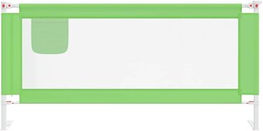 Бортик для ліжка дитячого vidaXL 200x25 см, зелений - захист від випадання, тканинний бортик в дитяче ліжечко