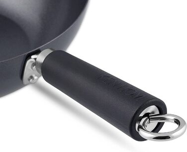Індукційний Вок Кен Хом KH420001 міні-вок з вуглецевої сталі, 20 см, Excellence, Фенольна ручка, можна мити в посудомийній машині, гарантія 2 роки
