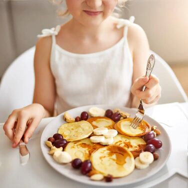 Персоналізований набір дитячого посуду Kinderbesteck (4 предмети) з гравіюванням імені – ніж, виделка, ложка, чайна ложка. Ідеальний подарунок на народження, хрещення, день народження (для любителів фермерської тематики)