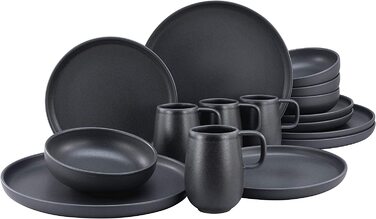 Набір посуду Creatable Uno 22978 16 предметів чорний