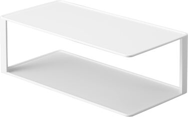 Прямокутна підставка для посуду, біла, сталева, мінімалістичний дизайн, 5641 ВЕЖА