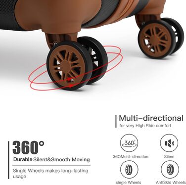 Чемодан-валіза KONO з жорсткою оболонкою, 76x50x31 см, білий (чорний, S 57x40 см) з TSA замком та 4 спіннер колесами