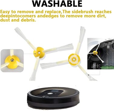 Двигун бічної щітки LHYNEE для Roomba, двигун бічної щітки для iRobot Roomba, модуль бічної щітки для робота-пилососа серії J7 i5 E6 I4 I5 I6 I7 I8 (500)