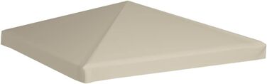 Покриття для альтанки 310 г/м 3x3м Антрацит Заміна даху Маркіз Брезент (бежевий)