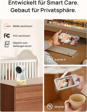 Відеоняня Dr.Care LumiView з камерою та монітором 5