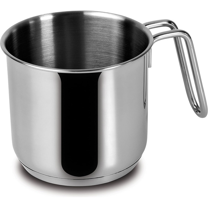 Каструля Lagostina Every для підігріву молока, нержавіюча сталь, діаметр 12 см, об'єм 1,4 л, для однієї порції