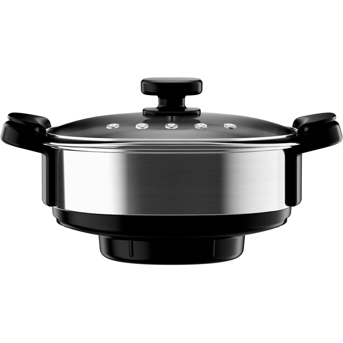 Кухонна машина WMF Avantgarde з функцією приготування їжі, тиха робота, 14 програм, Wi-Fi, чаша 5л, сенсорний екран, інтуїтивна програма, рецепти, матова нержавіюча сталь