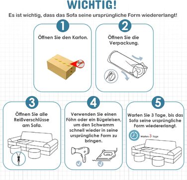 Модульна дитяча кушетка-конструктор MAMIZO Spielsofa Cord, 15 елементів, сірий колір. Кушетка для ігор та відпочинку, екологічна тканина Oeko-Tex, для дитячої кімнати.