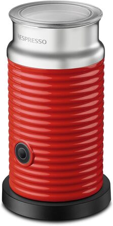 Електричний спінювач молока Nespresso Aeroccino3, білий (червоний)