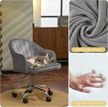 Крісло для офісу Fiximaster Homeoffice: регульоване, з тканини, ергономічне, до 113 кг, сіре