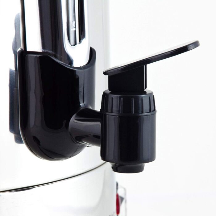 Електричний диспенсер для глінтвейну Grafner XL з нержавіючої сталі, 8,8 л, 1500 Вт, з краном, термостатом та захистом від перегріву