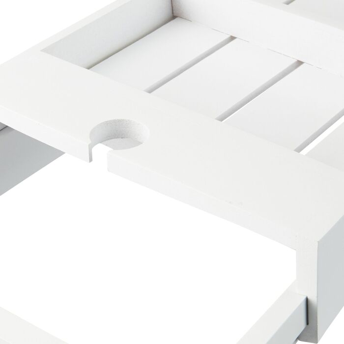 Підставка для ванни Relaxdays біла, висувна