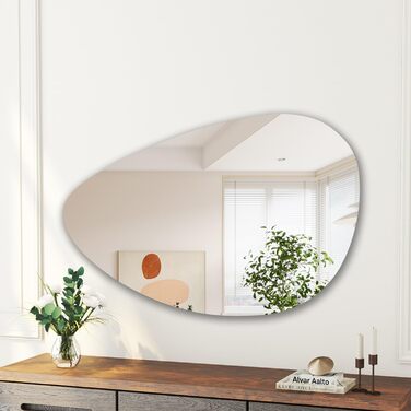 Дзеркало для ванної кімнати Boromal: чорне, вертикальне/горизонтальне, 65x90 см