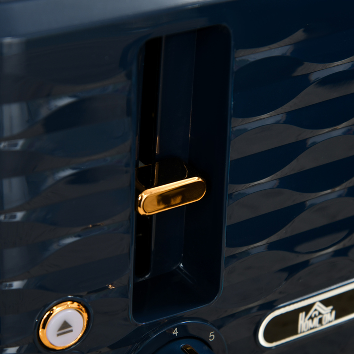 Набір тостера та чайника 2-в-1, 7 рівнів підсмажування, функція розморожування та підігріву, блакитний