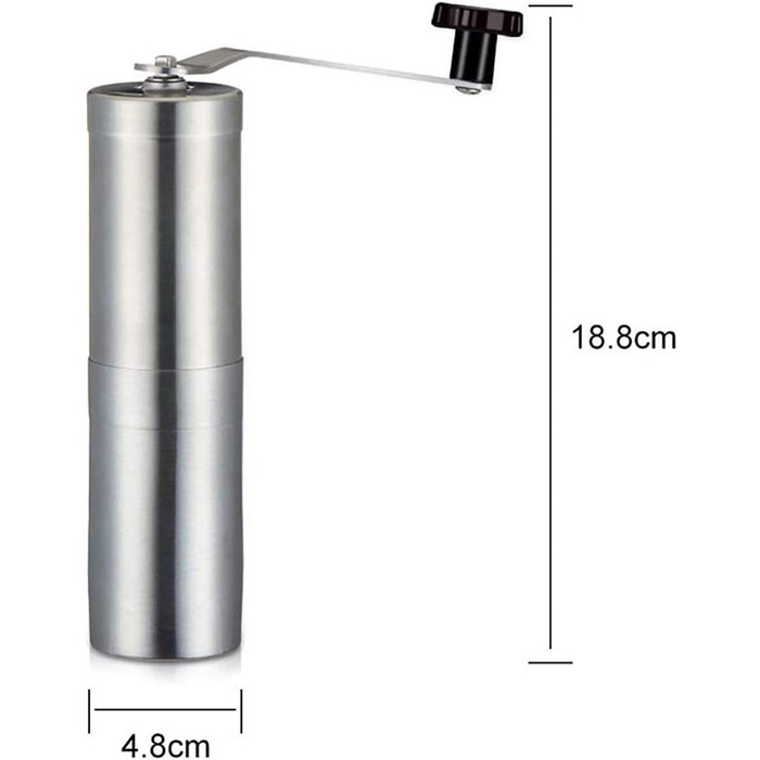 Porlex Tall - ручна кавомолка, срібна