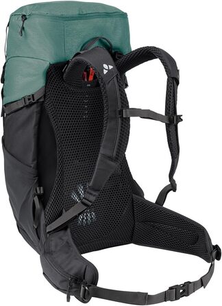 Туристичний рюкзак VAUDE Brenta 30 літрів, водовідштовхувальний рюкзак для жінок та чоловіків, зручний трекінговий рюкзак з інтегрованим чохлом від дощу, практичне розташування відділень Один розмір Чорний/Пильний ліс
