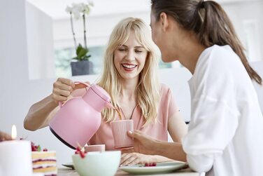 Термос Emsa Samba 1000 мл, білий прозорий, з термоізоляцією, Quick Press, 12 год гаряче, 24 год холодне