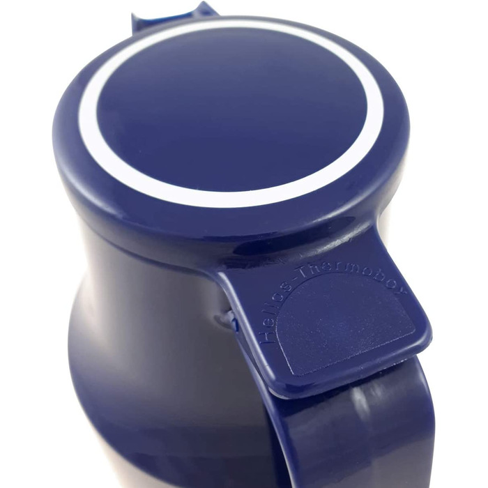 Термос Helios Thermoboy з нержавіючої сталі, 0.6 л, блакитний, для дому та подорожей, миється в посудомийній машині