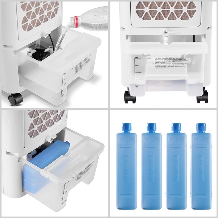 Мобільний кондиціонер Aircooler 4в1 білий/чорний 3.5л