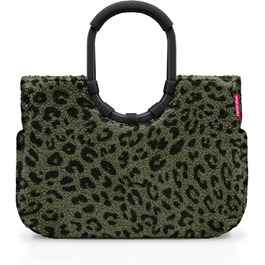 Сумка Reisenthel Loopshopper L – стильна та містка, з водонепроникним покриттям та кишенями з перероблених PET-пляшок, колір Gold (Teddy Leo Olive)