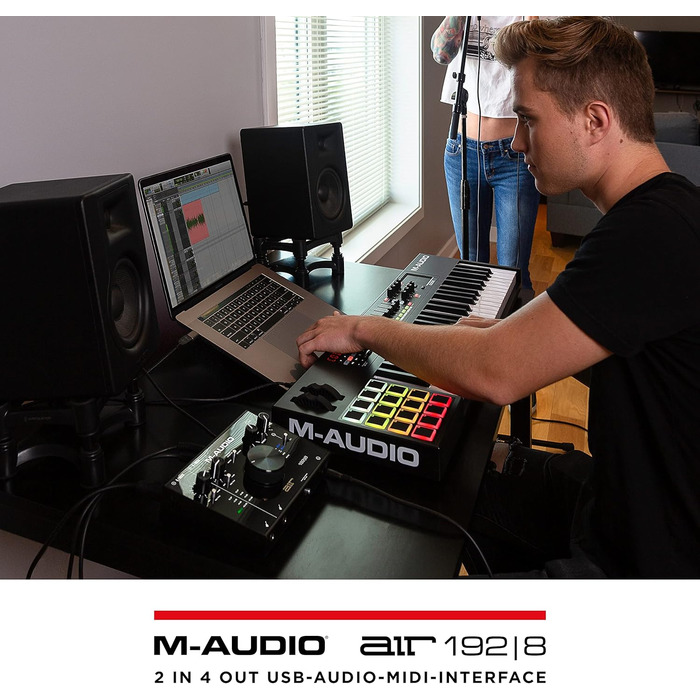 M-Audio Air 192|6: USB аудіоінтерфейс для запису в студійній якості (2 XLR/Line входи + софт)