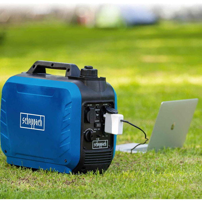 Генератор струму Scheppach SG2500i інверторний бензиновий | 2000W | 2x 230V, 2x USB | 64,1dB