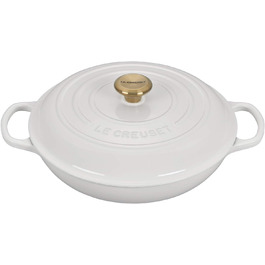 Каструля Le Creuset Signature з чавуну, Ø 30 см, 3.5 л, для всіх типів плит (вкл. індукція), біла