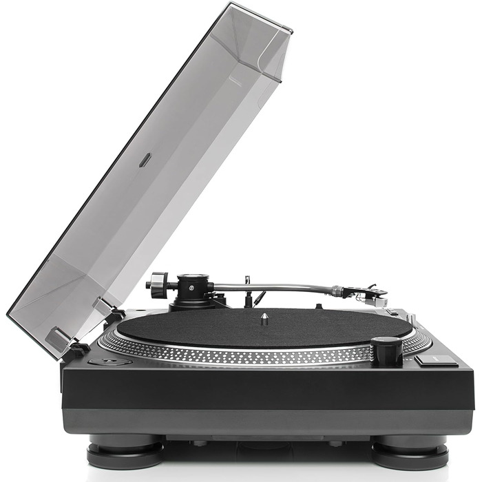 DJ-програвач Dual DTJ 301.1 USB, 33/45 об/хв, пітч-контроль, магнітна голівка, підсвітка голки, чорний