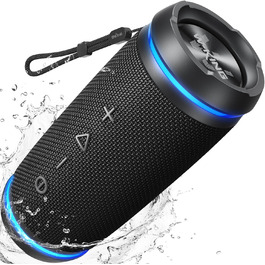 W-KING Портативна Bluetooth Колонка 36W з 360° Звуком, IPX6 Водовідштовхування, AUX, 30 годин роботи, для дому, відпочинку, подорожей та гольфу