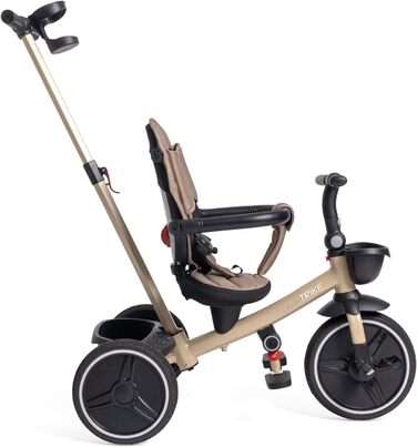 Триколісний велосипед Chicco 4-в-1 бежевий: від 6 місяців до 4 років, знімний капюшон, EVA колеса, телескопічна ручка