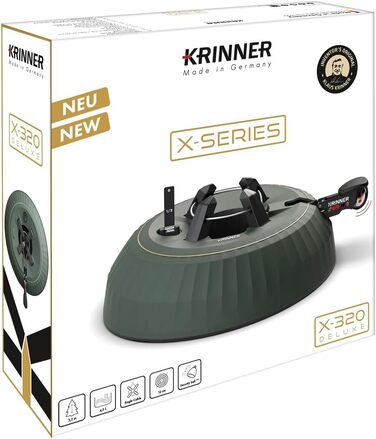 Підставка для ялинки KRINNER X-Series Deluxe X-320 з педаллю та резервуаром 4,5 л (до 3,2 м) – Made in Germany