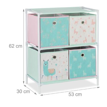 Поличка Relaxdays для дітей з ламою та коробками