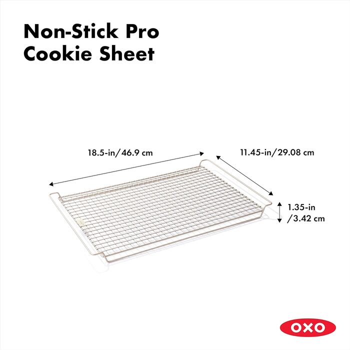 Форма для випічки OXO Good Grips 13' x 18' металева (для випікання та охолодження)