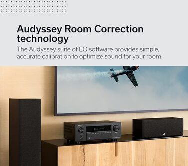 Ресивер, Dolby Atmos, DTSX, 8K HDMI, Bluetooth, DAB, WLAN, Alexa, чорний, 2800HDAB 7.2 AV