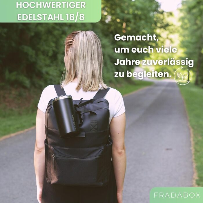 Термокружка 'Neri' 600 мл, нержавіюча сталь, з подвійними стінками, вакуумна ізоляція, для кави з собою, BPA-Free, миється в посудомийній машині, з кришкою-ковпачком (Чорний, Турквіз)