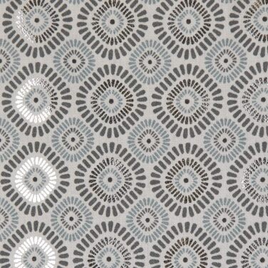 Наволочка на подушку фольгована принт квіти мандала білий сірий синій сріблястий (40x60см)