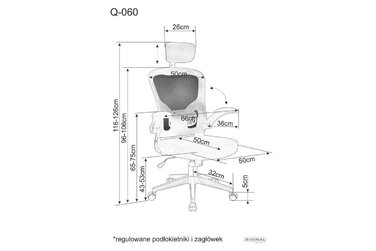 Крісло поворотне Q-060 чорне