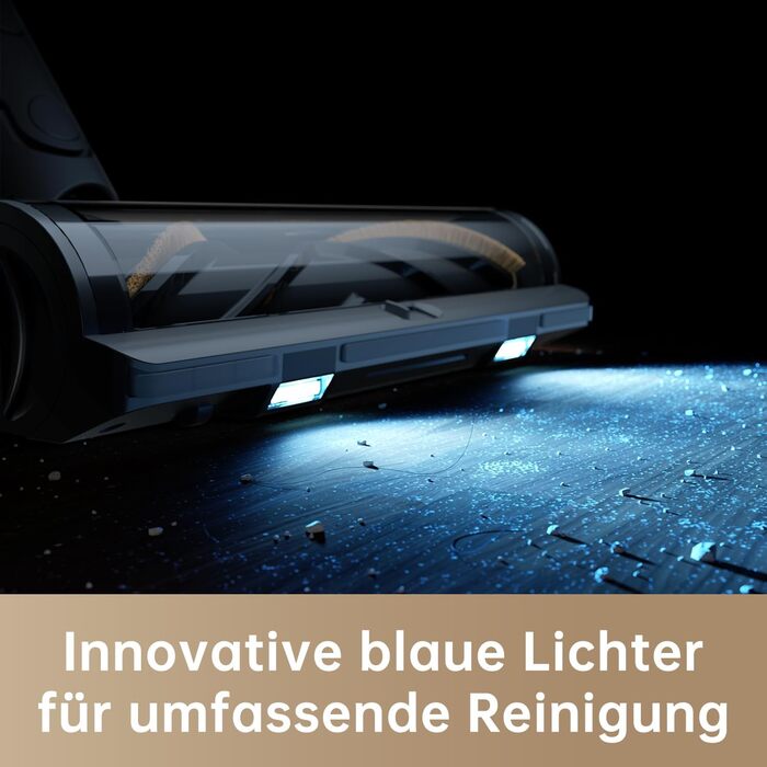 Dreame R20 Бездротовий пилосос: 190AW потужність, 90 хвилин роботи, датчик бруду, LED-дисплей, синій LED, без заплутування, для дому, шерсть тварин, килими
