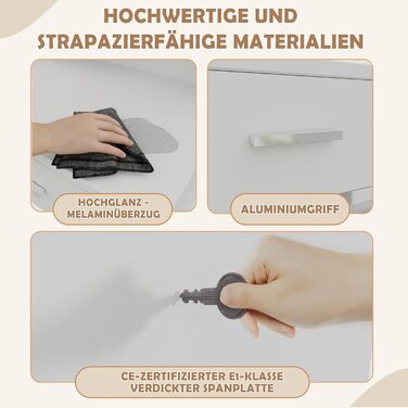 Дзеркало для макіяжу JUMMICO з LED-підсвічуванням, регульована яскравість та колірна температура, органайзер, туалетний столик з ящиками та регульованими полицями, 110x40x140 см