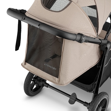 Дитячий прогулянковий візок Sirocco Maxelle: великі колеса 28 см, великий капюшон, амортизація