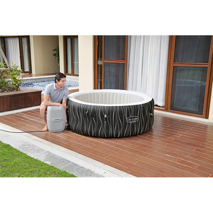 Надувний джакузі Bestway Lay-Z-Spa Hollywood AirJet LED для 6 осіб, 196 x 66 см