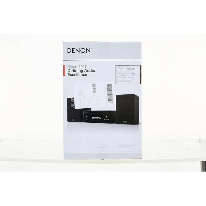 Компактна система Denon CEOL N-12DAB, HiFi, CD, потокове передавання, HEOS, Bluetooth, AirPlay 2, DAB (чорний)