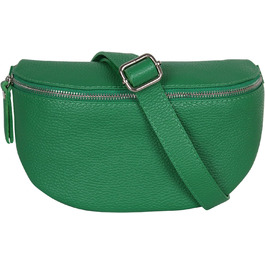 Жіноча чоловіча сумка унісекс маленька поясна сумка Поясна сумка Fanny Pack Сумка через плече з натуральної шкіри (зелена), 1 -