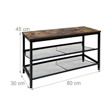 Стелаж для взуття Relaxdays у стилі індустріального лофту