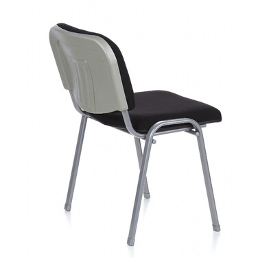 Крісло для відвідувачів / Конференційне крісло / Комплект з 4 крісел XT 600 срібного / чорного кольору hjh OFFICE